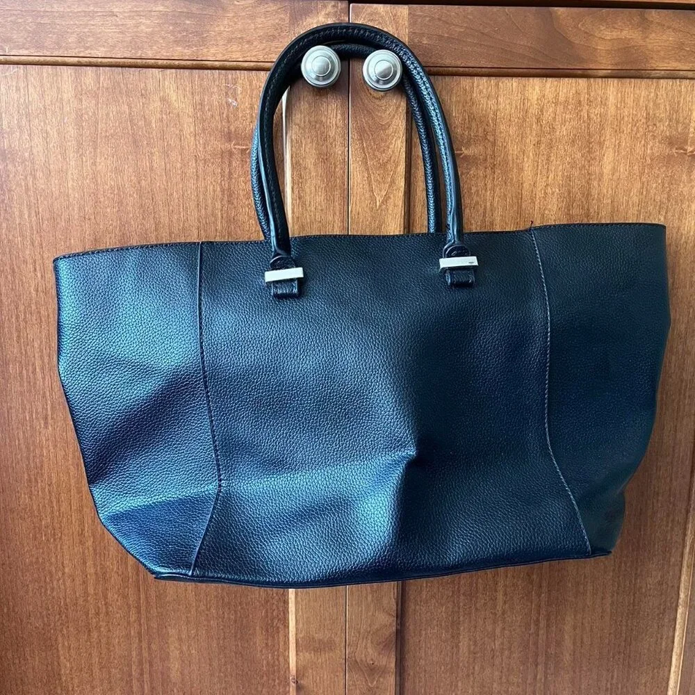 Diane Gilman DG Lux Sport Black Leather Tote Bag 🖤‎